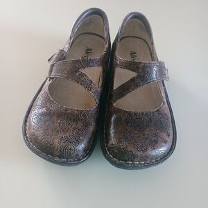 Alegria Brown Mary Jane Shoes